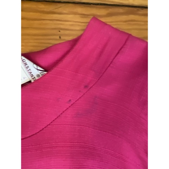 NWT 60  VTG Dress Classic Lady By Constantine Pink Aline Boho Flaws Sz 22 - Picture 16 of 16